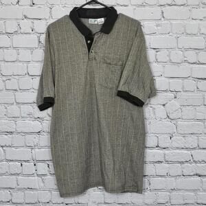 2/$20 Unifirst Tan and Navy Polo Shirt Size XL | Workwear & Casual Style